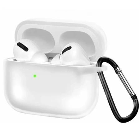 Чехол Gurdini силиконовый для наушников Apple Airpods Pro 2 прозрачный
