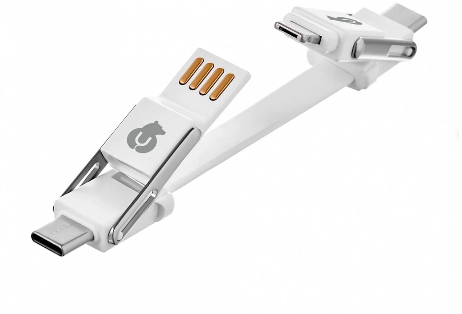 Кабель uBear Life Switch Key Ring Cable 6 in 1, белый