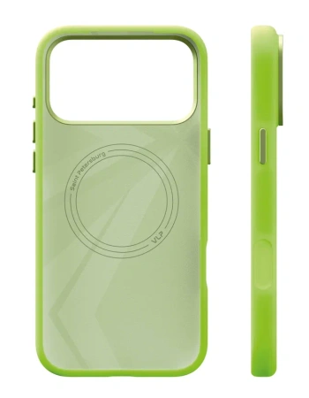 Чехол защитный VLP Aster Pro Case с MagSafe для iPhone 17 ProMax, лайм