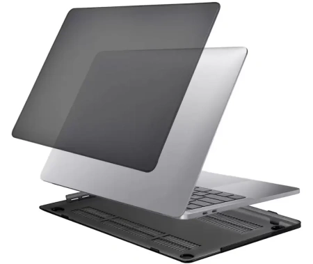 Чехол накладка Gurdini для Macbook Air 13.6" M2/M3/M4 пластик матовый черный