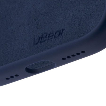 Чехол защитный uBear Touch Mag Case для iPhone 17, MagSafe, силикон, софт-тач, Темно-синий