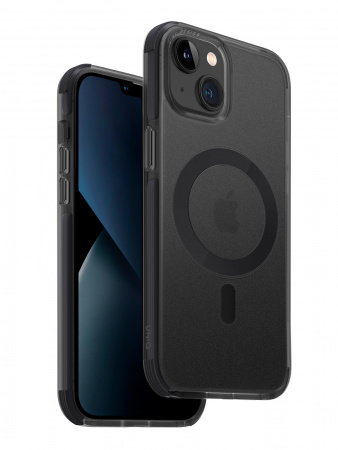 Чехол для iPhone 14 Plus Uniq Combat Antifingerpint Charcoal (MagSafe)