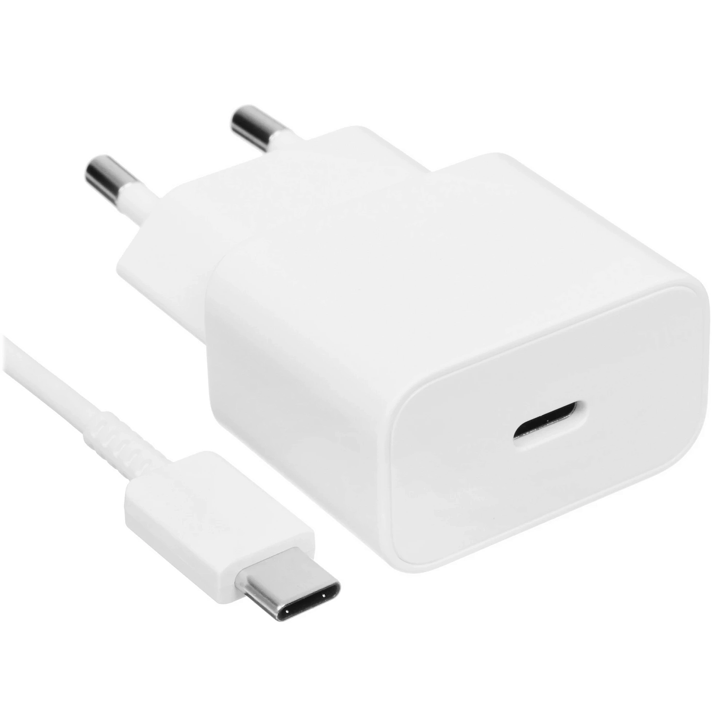 Samsung Power Adapter USB-C 25w White+ USB-C/USB-C Cabel 1m