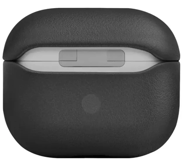 Чехол Uniq для Airpods 3 Terra Genuine Leather With Wrist Strap Black
