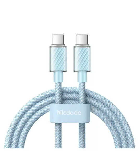 Кабель Mcdodo Type-C to Type-C Colorfull Crystal Series 1.2 m CA-3671 Blue