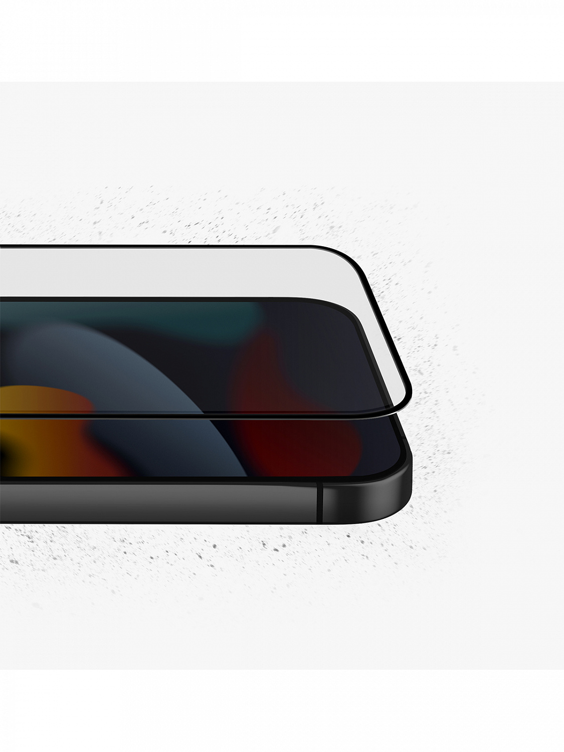 Стекло Uniq для iPhone 14 Pro OPTIX Vivid (true colors) Clear/Black