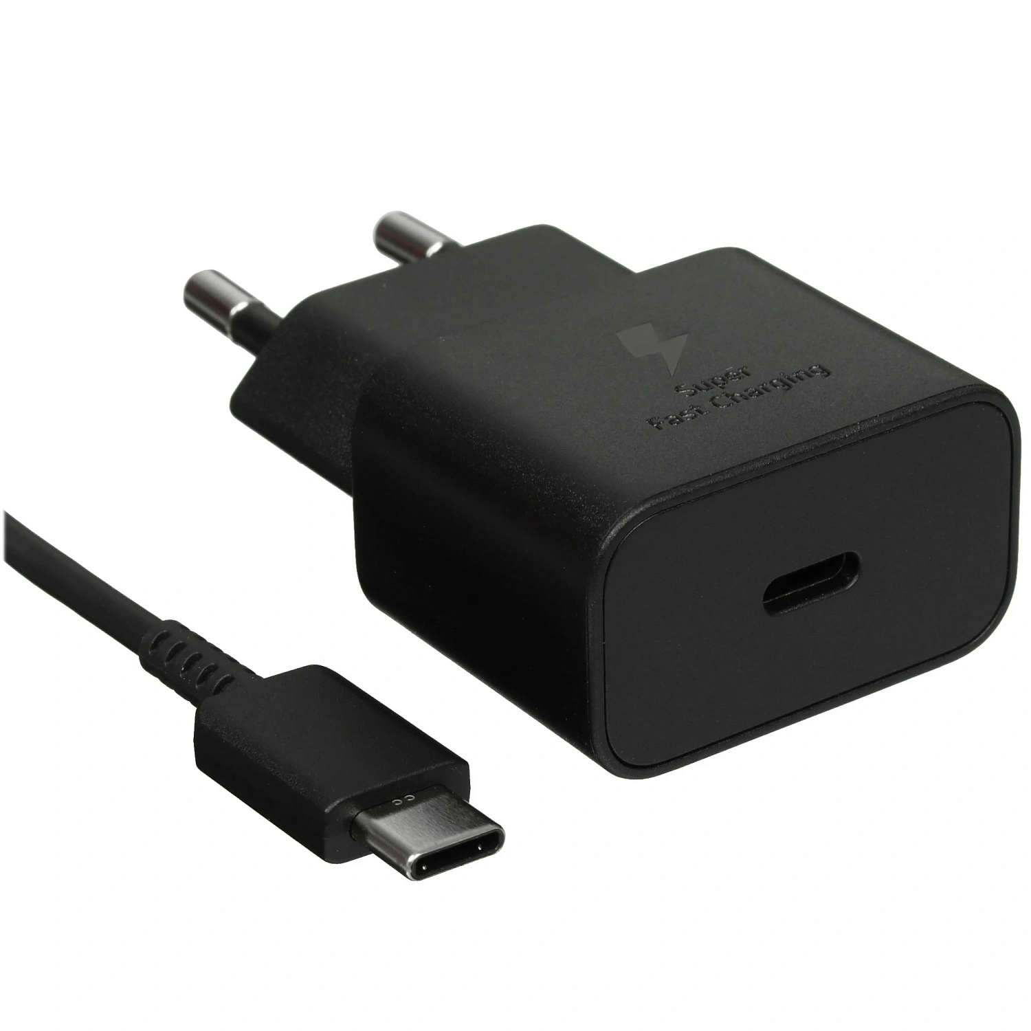 Samsung Power Adapter USB-C 25w Black + USB-C/USB-C Cabel 1m