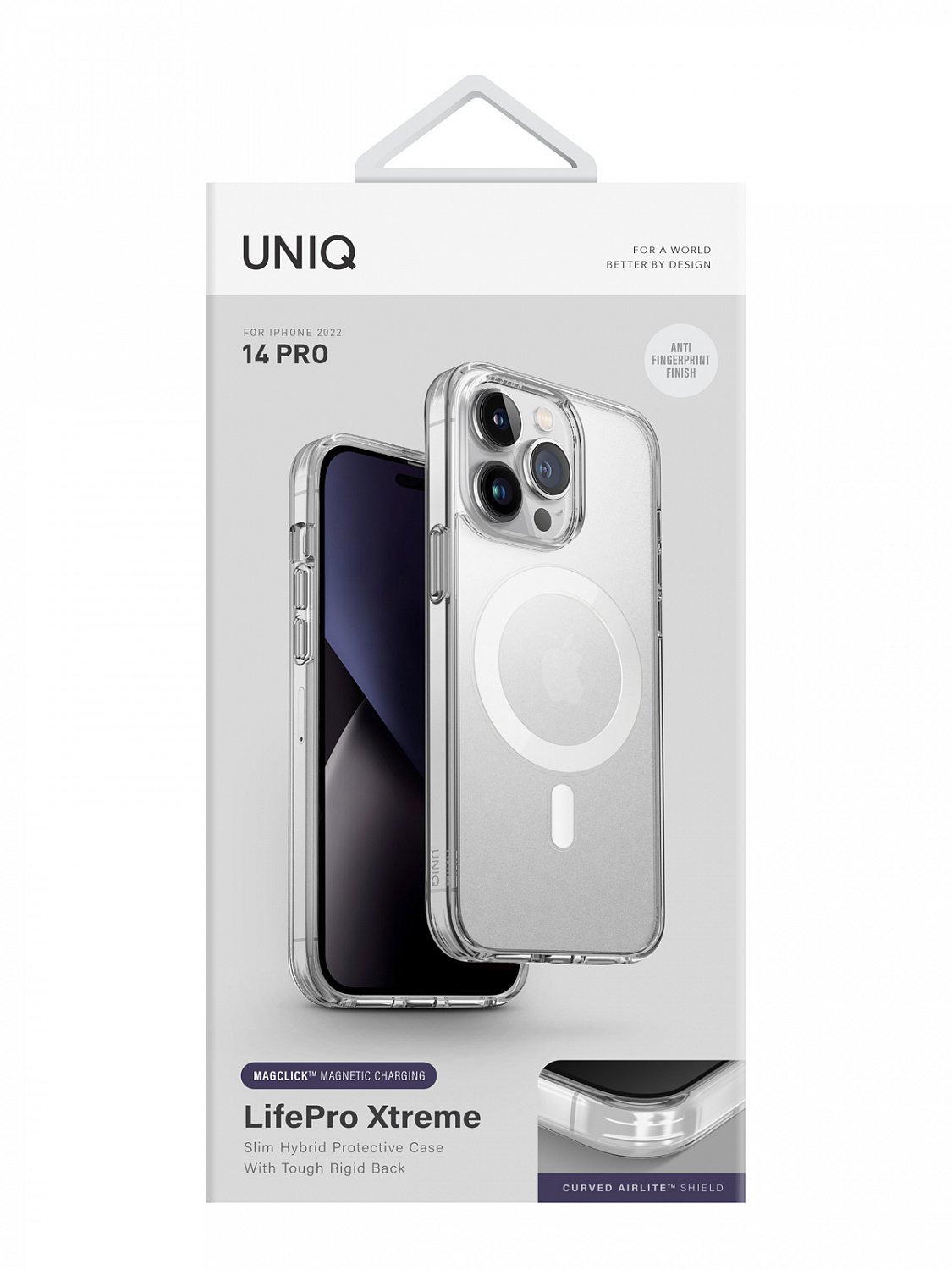 Uniq для iPhone 14 Pro чехол Lifepro Xtreme AF Frost Clear (MagSafe)