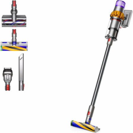 Вертикальный пылесос Dyson V15 Detect Absolute (SV47), Yellow/Nickel