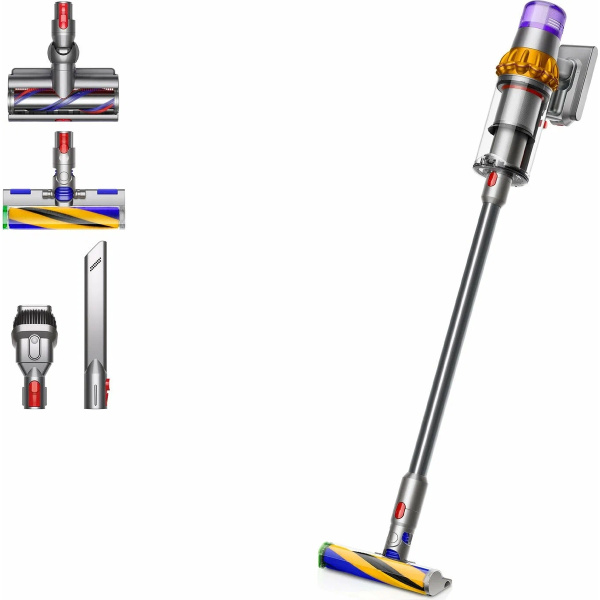 Вертикальный пылесос Dyson V15 Detect Absolute (SV47), Yellow/Nickel