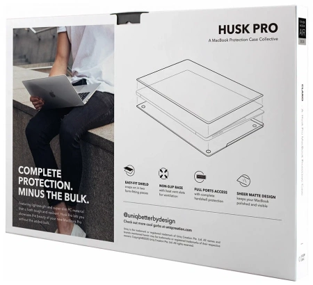 Чехол Uniq для Macbook Air 13 (2020) HUSK Pro CLARO (Matte Clear)