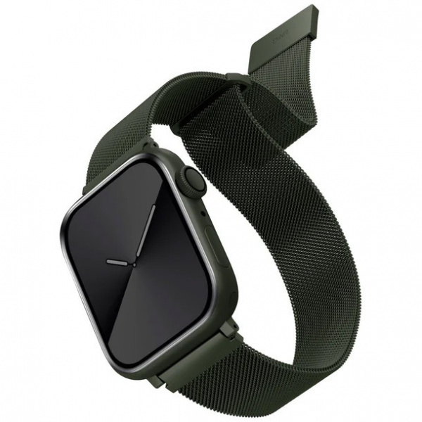 Ремешок Uniq для Apple Watch 41/40/38 mm Dante Strap Mesh Steel Green