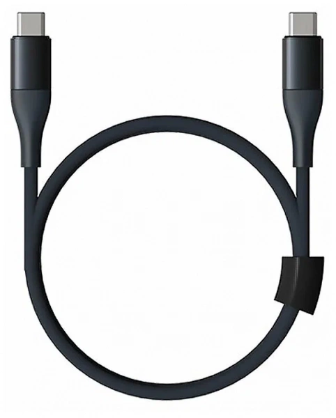 Кабель Type-C/Type-C Xiaomi (Mi) SOLOVE 100 см 20W PD 3А нейлоновая оплетка (DW3 Dark Grey), темно-серый