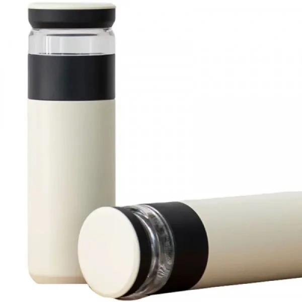 Термос титановый Xiaomi Funjia 520мл с отсеком для чая