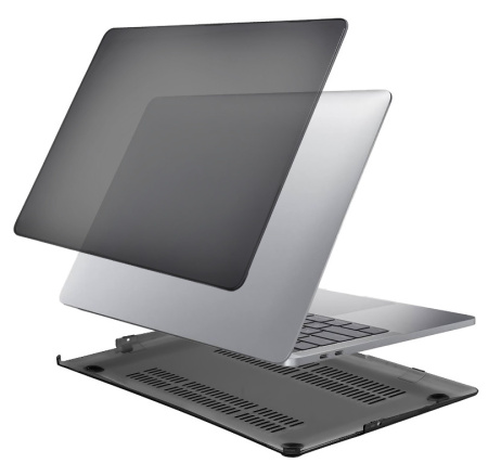 Чехол-накладка для Macbook Pro 16" 2019 матовый черный