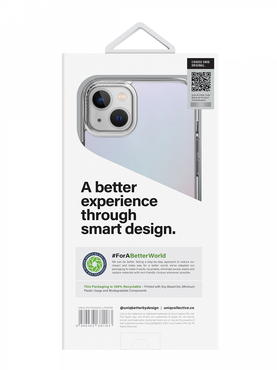 Uniq для iPhone 14 Plus чехол Lifepro Xtreme Iridescent