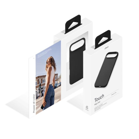 Чехол защитный uBear Touch Mag Case для iPhone 17 Air, MagSafe, силикон, софт-тач, Черный