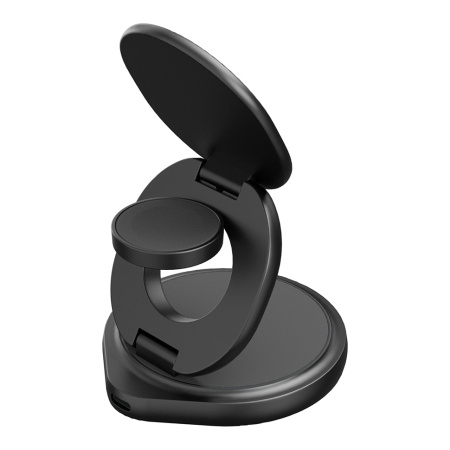 Беспроводное СЗУ Energea Bazic GoMag GYRO, 3-in-1 magnetic foldable 360 rotating Qi2.2 25W Gun