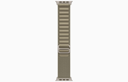 Apple Watch Ultra 2 Titanium Case with Olive Alpine Loop Large
