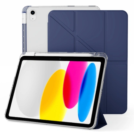 Чехол книжка для iPad 10 2022 (10.9")/ A16 2025 Gurdini Origami Case Темно Синий