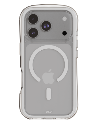 Чехол защитный VLP Bubble Case с MagSafe для iPhone 17 ProMax, белый