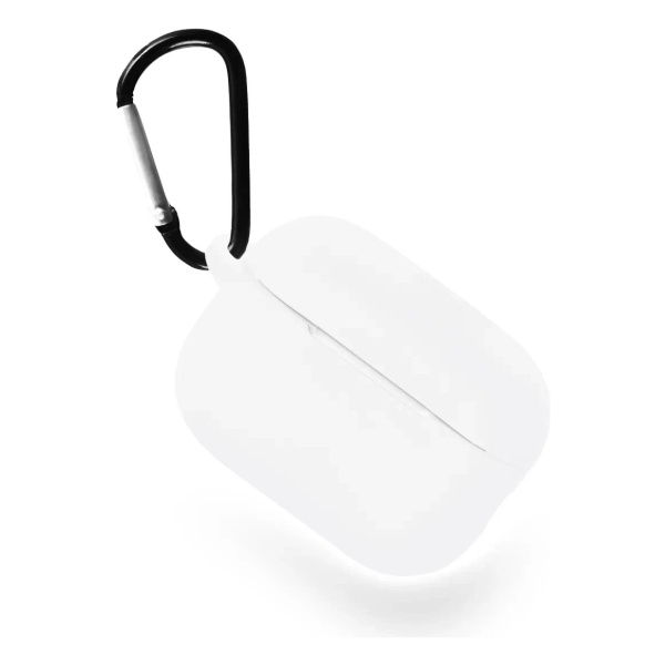 Чехол для Airpods Pro 3 Gurdini прорезиненный soft touch c карабином Полупрозрачный