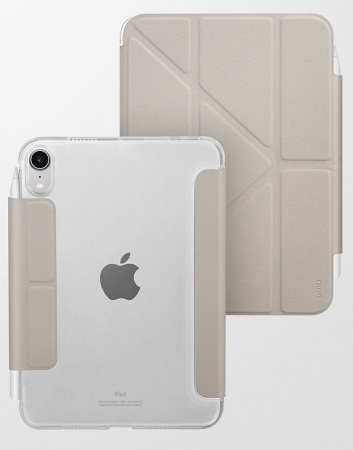 Чехол Uniq для iPad Mini 6 (2021) Camden Anti-microbial Grey