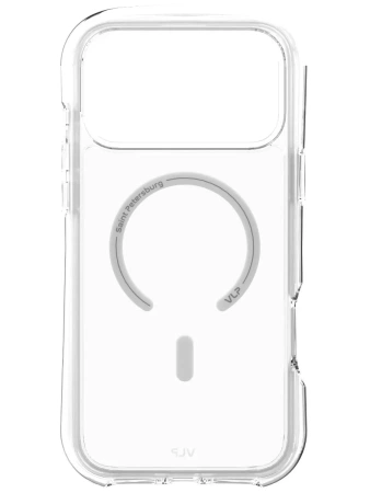 Чехол защитный VLP Bubble Case с MagSafe для iPhone 17 Pro, белый
