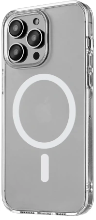Чехол защитный uBear Real Mag Case для iPhone 14 Pro, MagSafe совместимый, усиленный, прозрачный