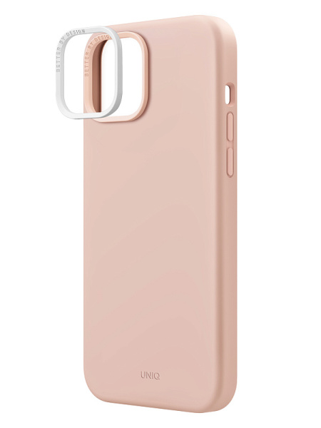 Чехол Uniq iPhone 15 LINO Pink (Magsafe)