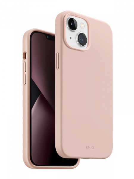 Uniq для iPhone 14 Plus чехол LINO Pink