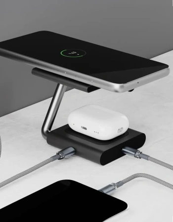 Беспроводное зарядное устройство VLP Zen Charger, серое