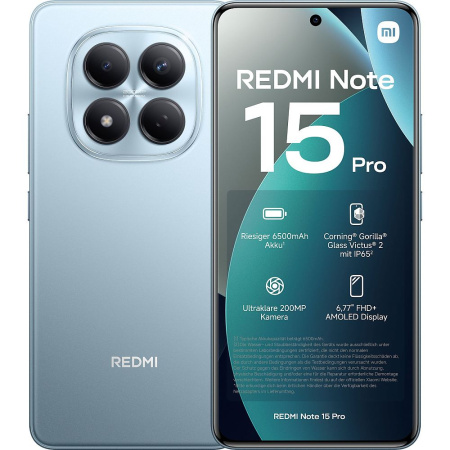 Xiaomi Redmi Note 15 Pro 12/512Gb Glacir Blue