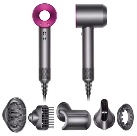 Фен Dyson SuperSonic HD07 (Iron/Fuchsia)